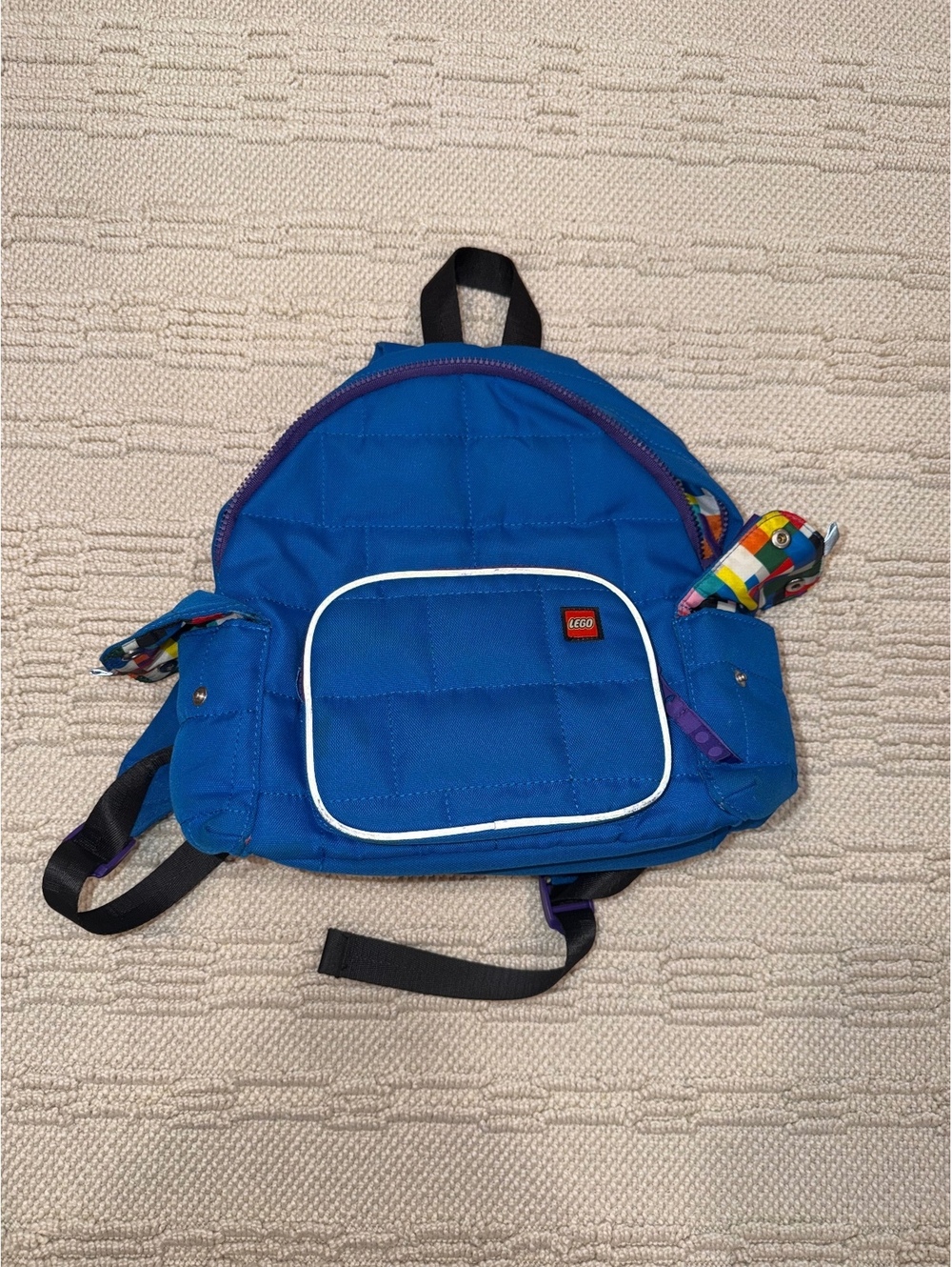 Blue Lego mini backpack